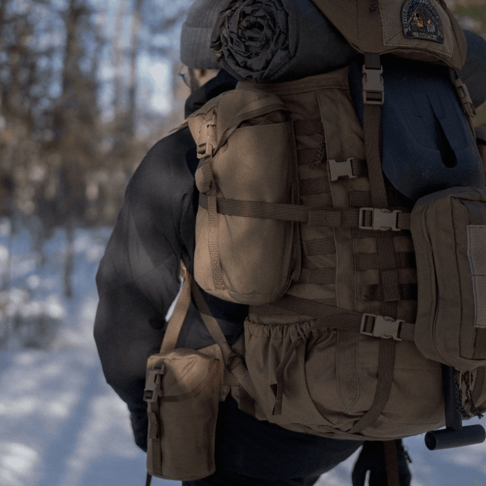 Lidded Gp Pouch 4X5 Brown, view: 3