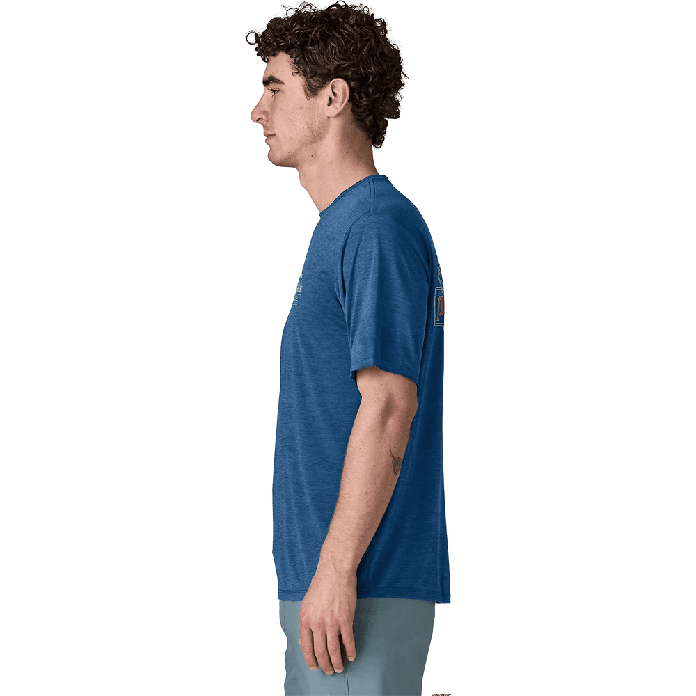 M Cap Cool Daily Shirt - Great Waves Clement Blue - Light Clement Blue X, view: 3