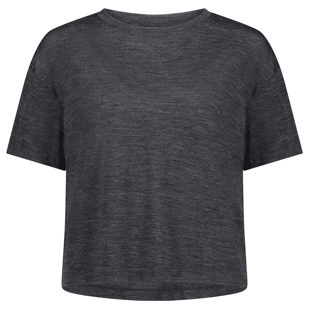 Zephyr Merino Tencel Boxy T-Shirt Smoke, view: 0