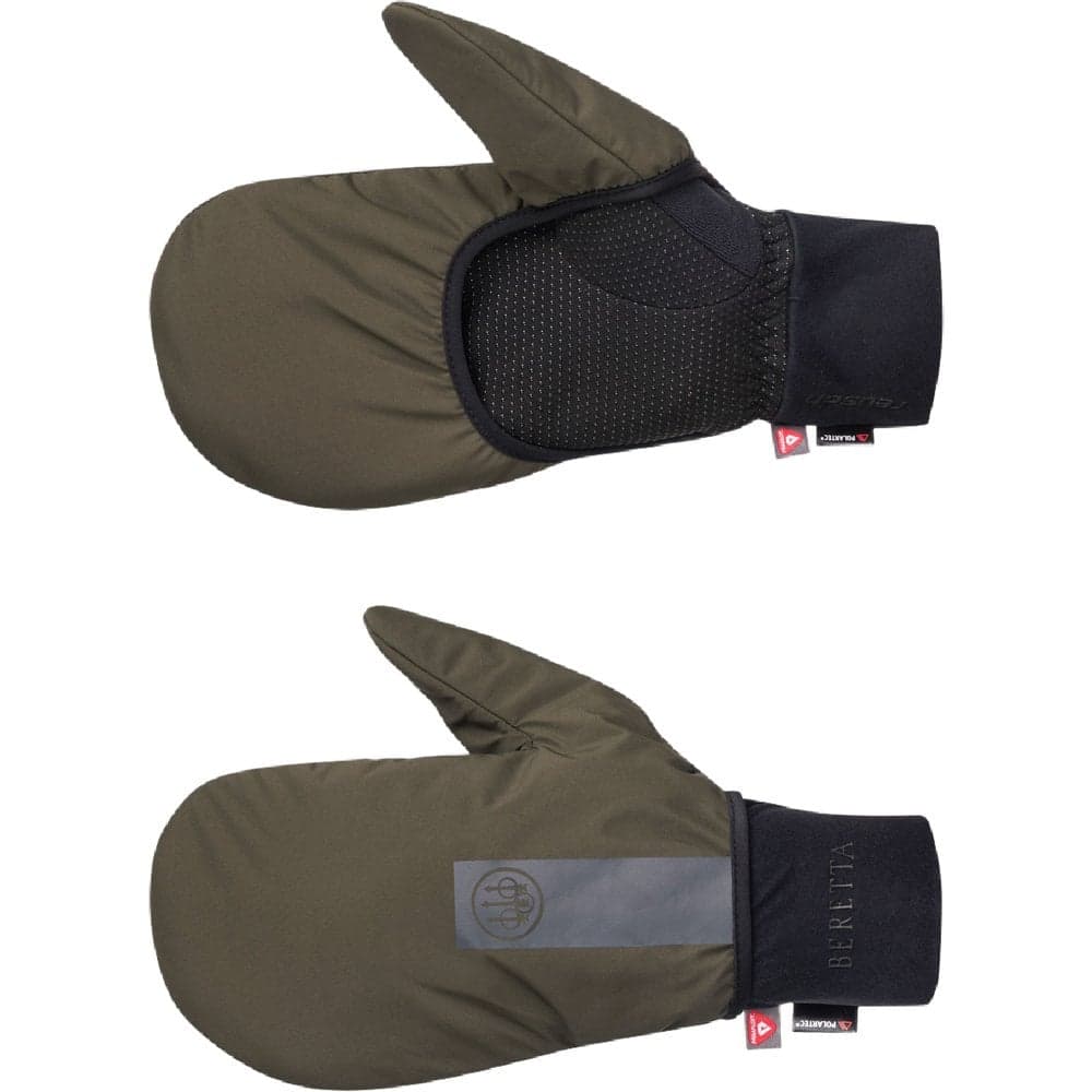 Padded Double Gloves Green Moss, view: 0