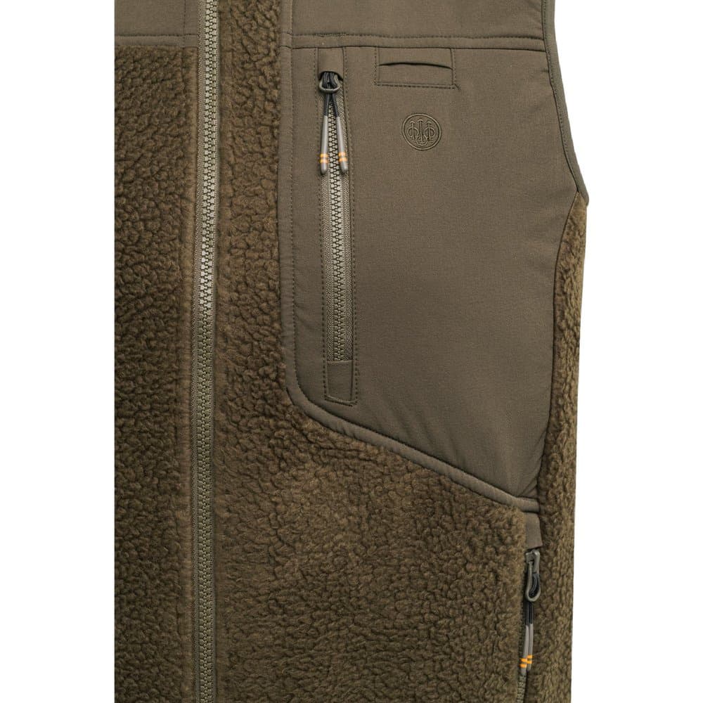Halifax Sherpa Fleece Vest Green Moss, view: 2