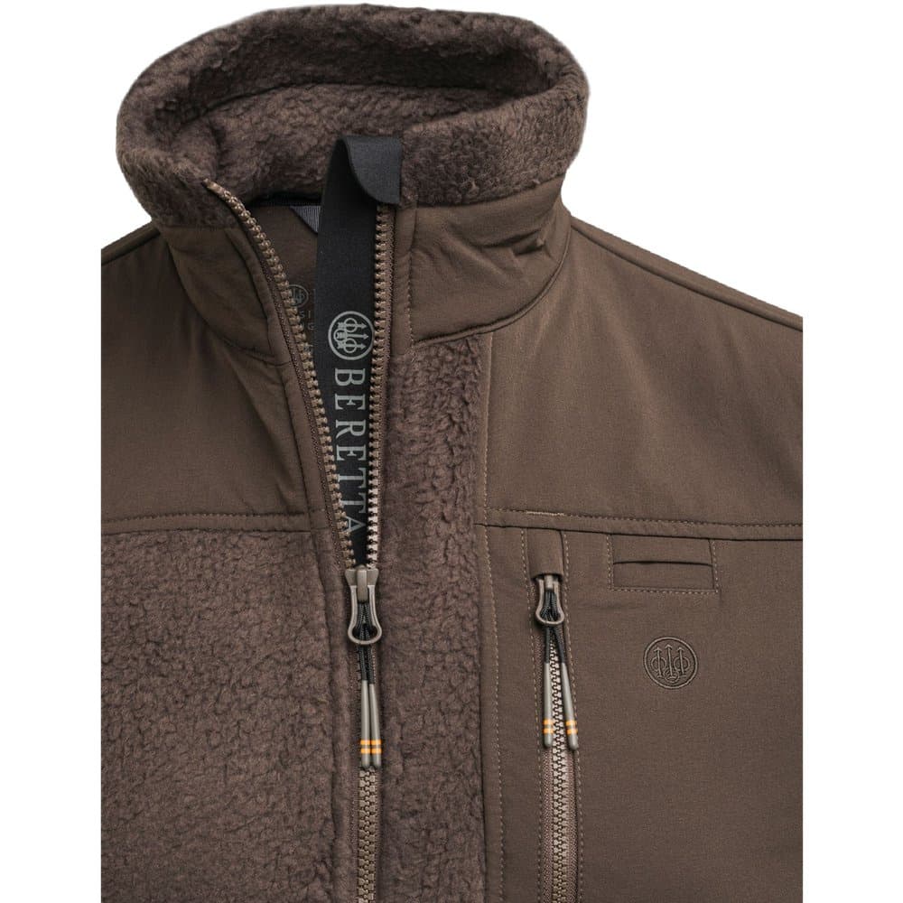 Halifax Sherpa Fleece Vest Brown Bark, view: 3