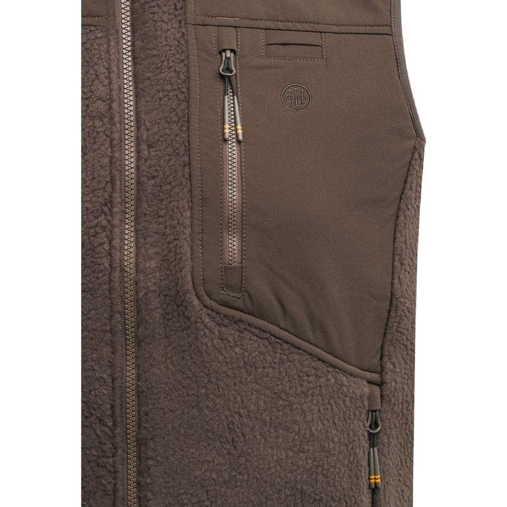 Halifax Sherpa Fleece Vest Brown Bark, view: 2
