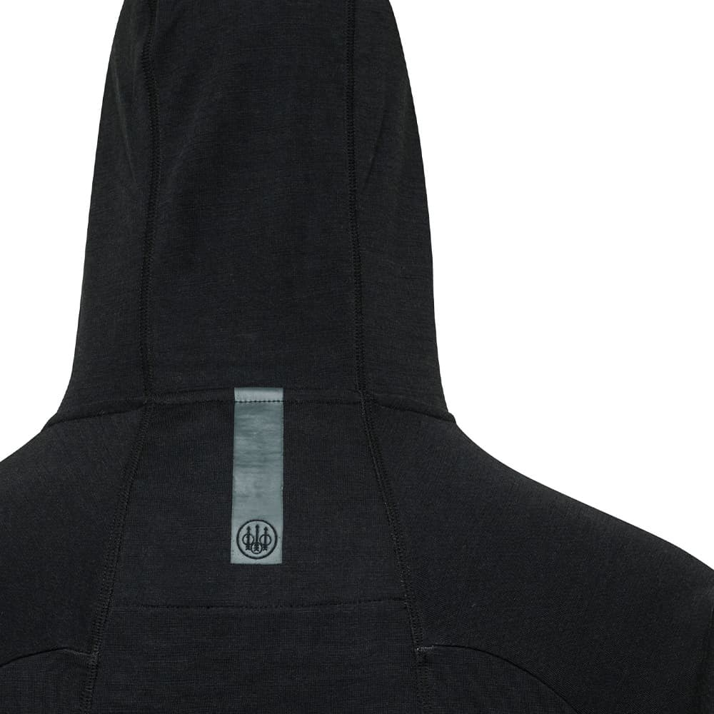 Apollo Merino Hoodie Black, view: 2