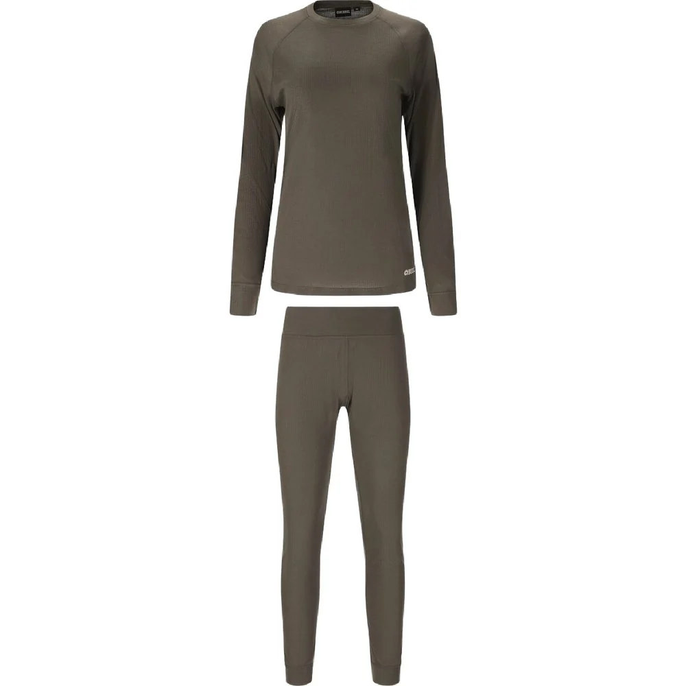 W's Nore Rib Base Layer Set Green, view: 0