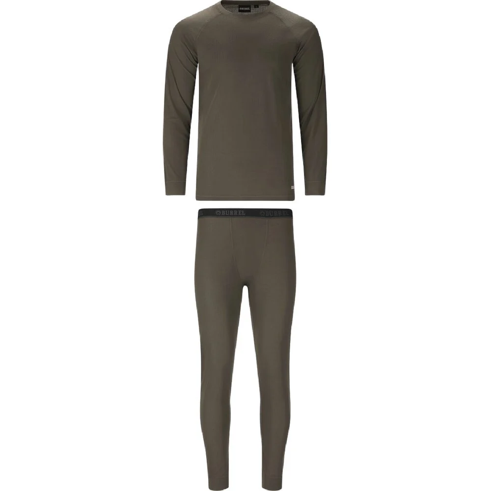 M's Nore Rib Base Layer Set Green, view: 0