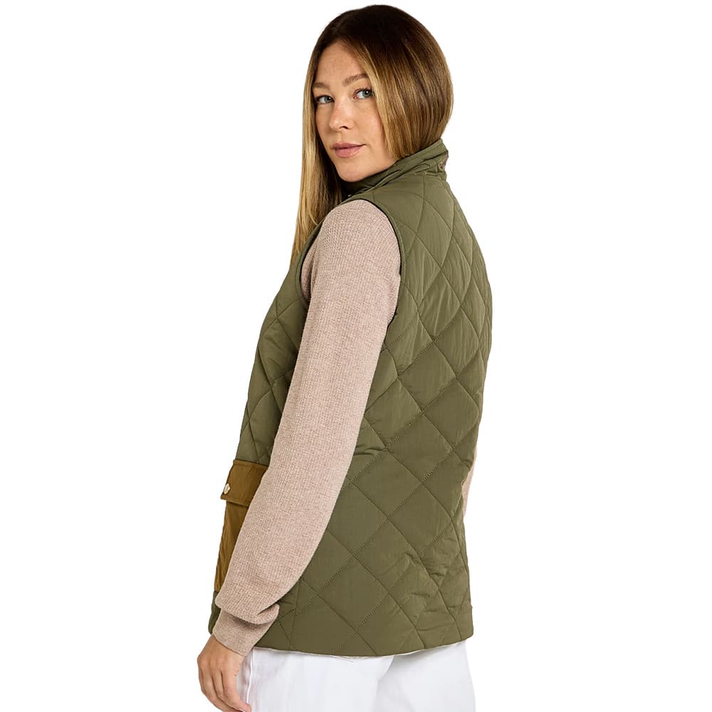 Clashmore Women's Quilted Gilet Kelp, view: 2