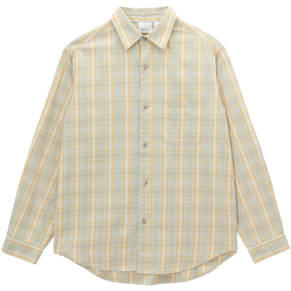 Checkered Ombre Shirt Mustard, view: 0