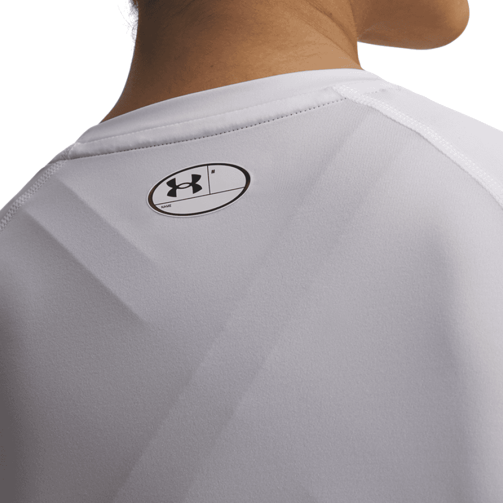 W's Heatgear Authentics Comp Short Sleeve White, view: 2
