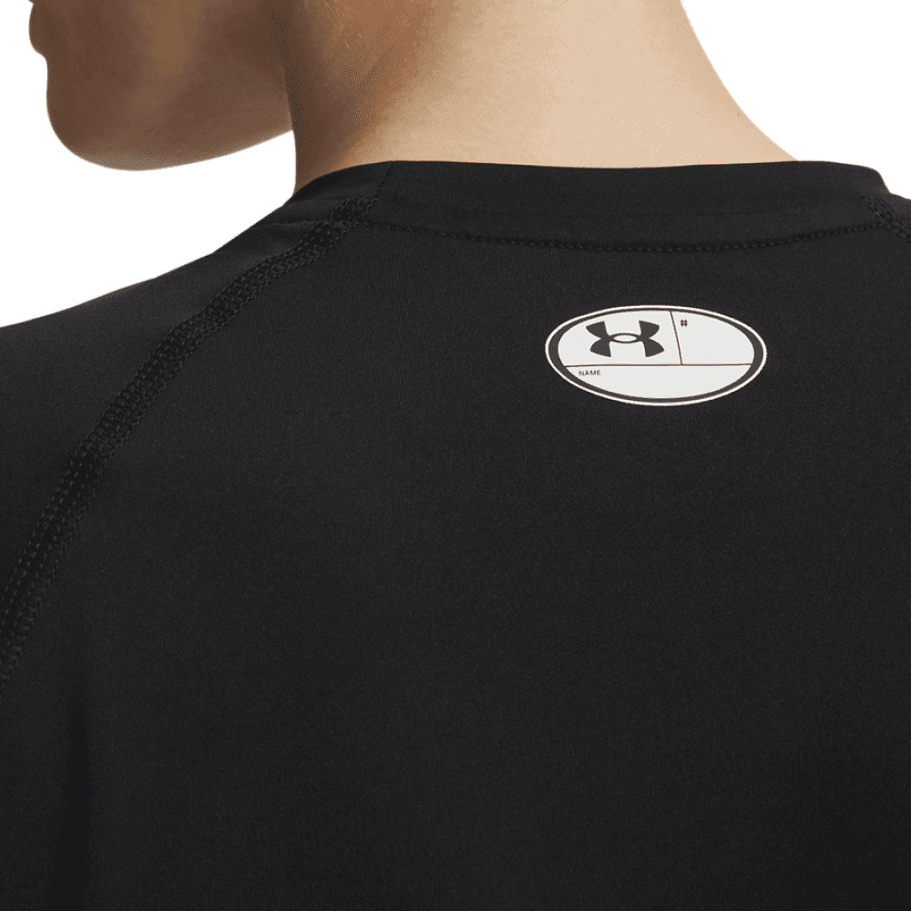 W's Heatgear Authentics Comp Short Sleeve Black, view: 2