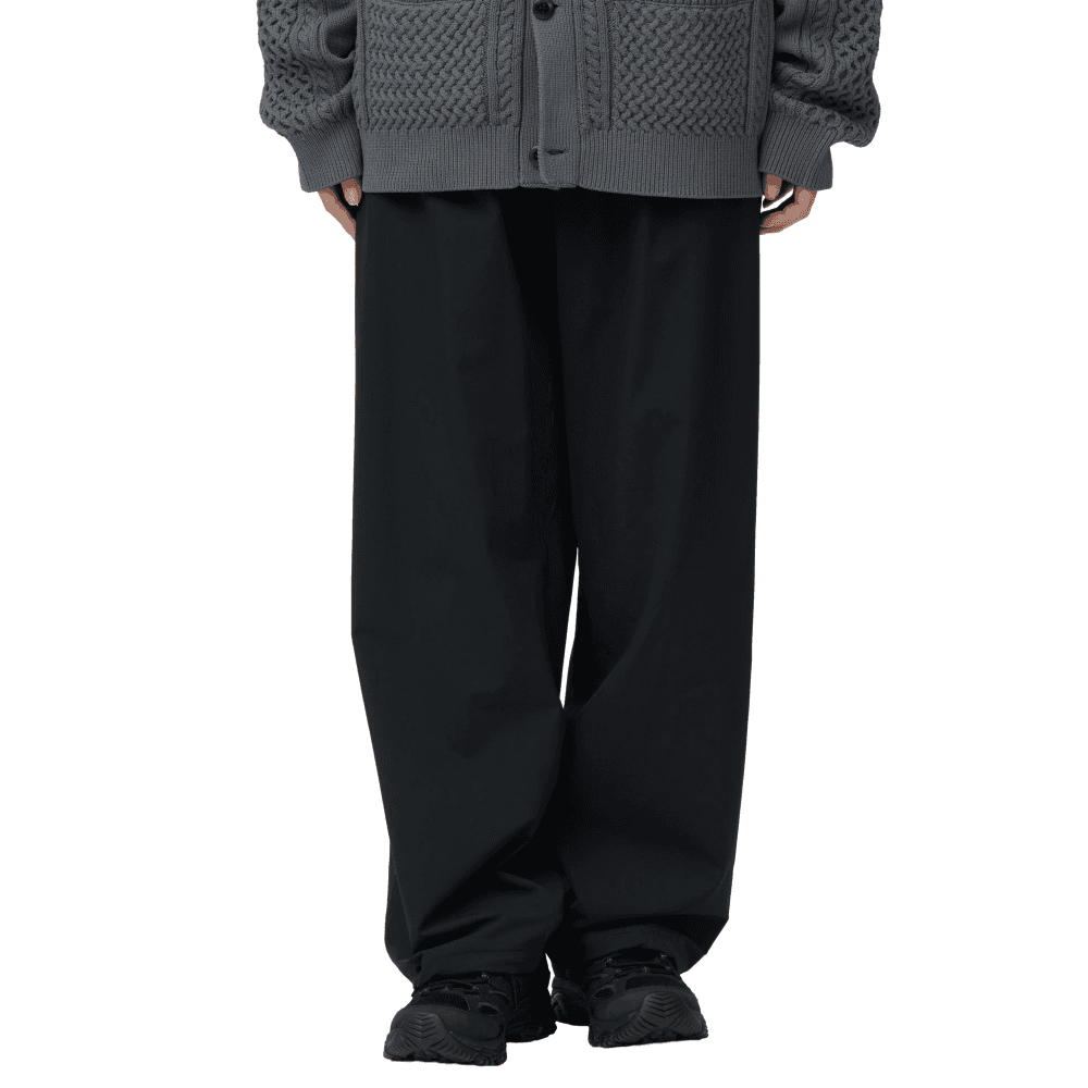 Water-Repellent Stretch Relaxed Pants Black, view: 1