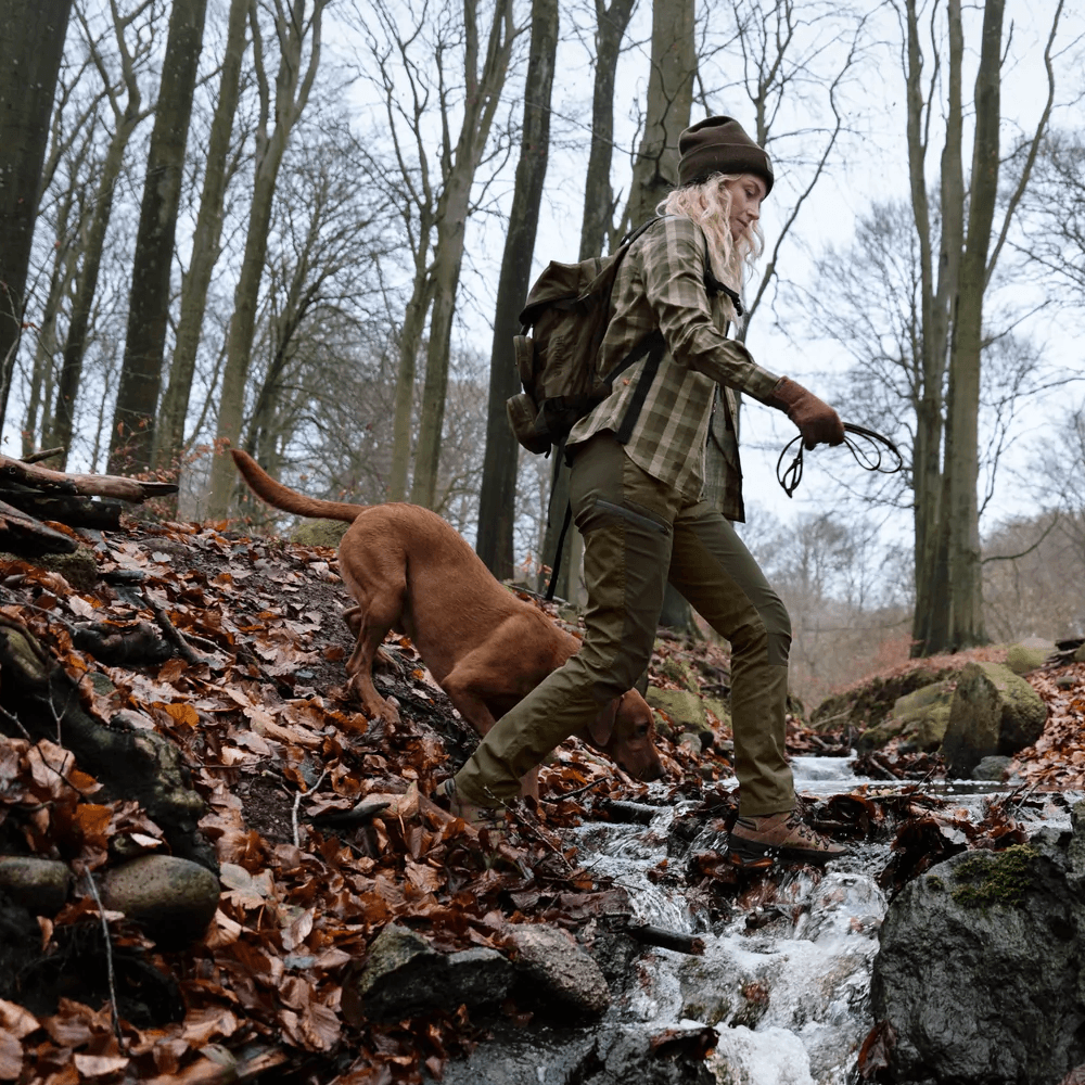 Akeena Langermet Skjorte Dame Forest Night Check, view: 5
