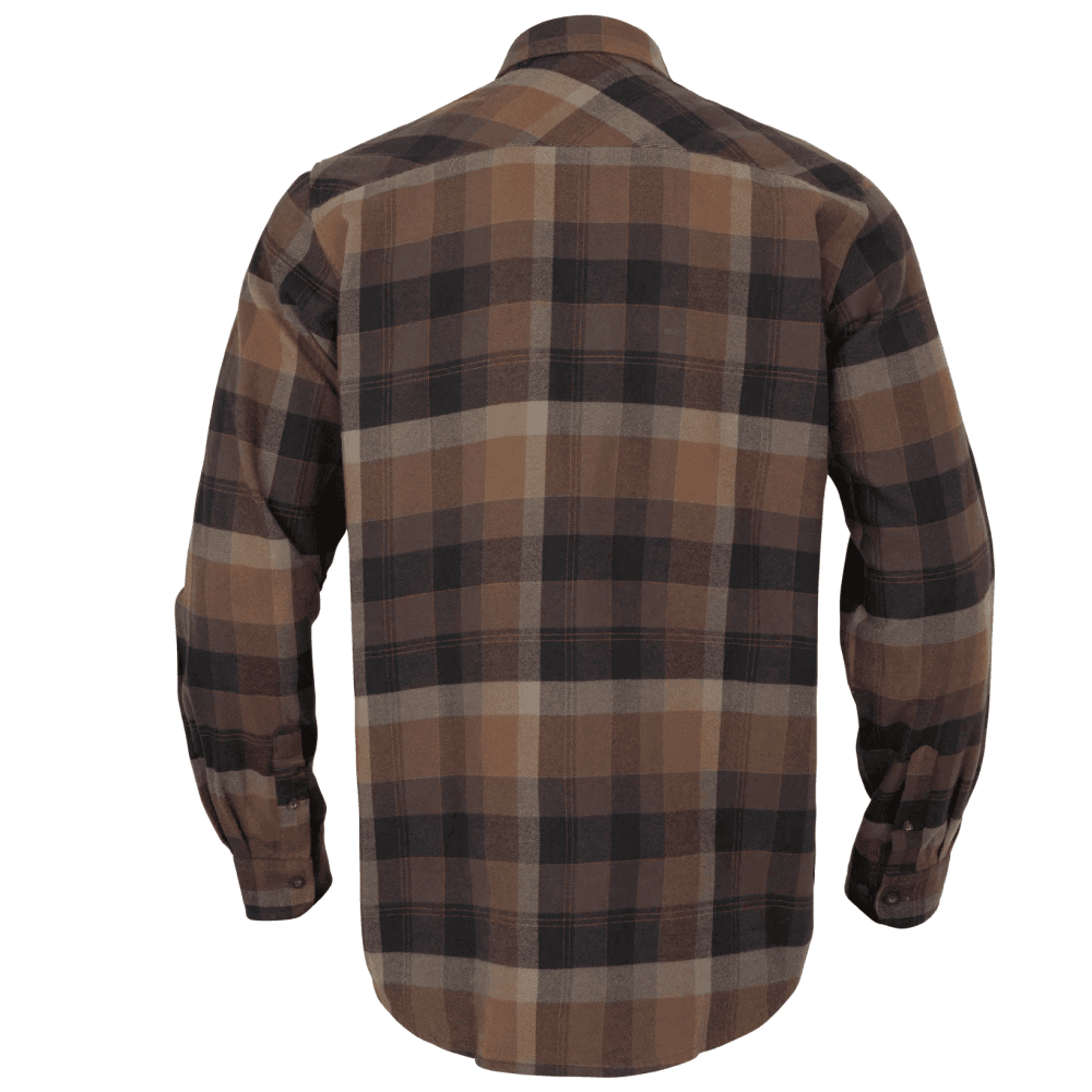 Asmund Langermet Skjorte Rust Brown Check, view: 1