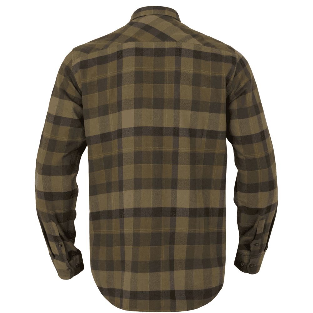 Asmund Langermet Skjorte Beech Green Check, view: 1