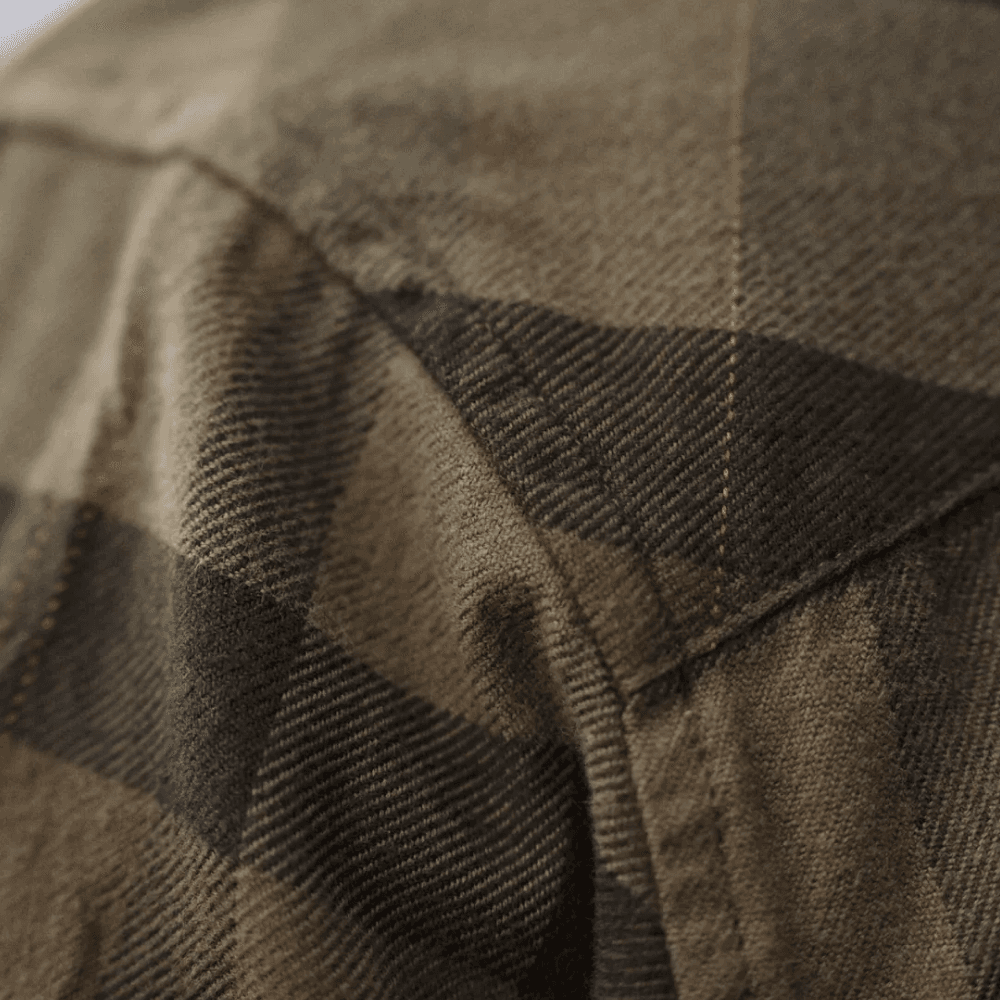 Asmund Langermet Skjorte Beech Green Check, view: 3