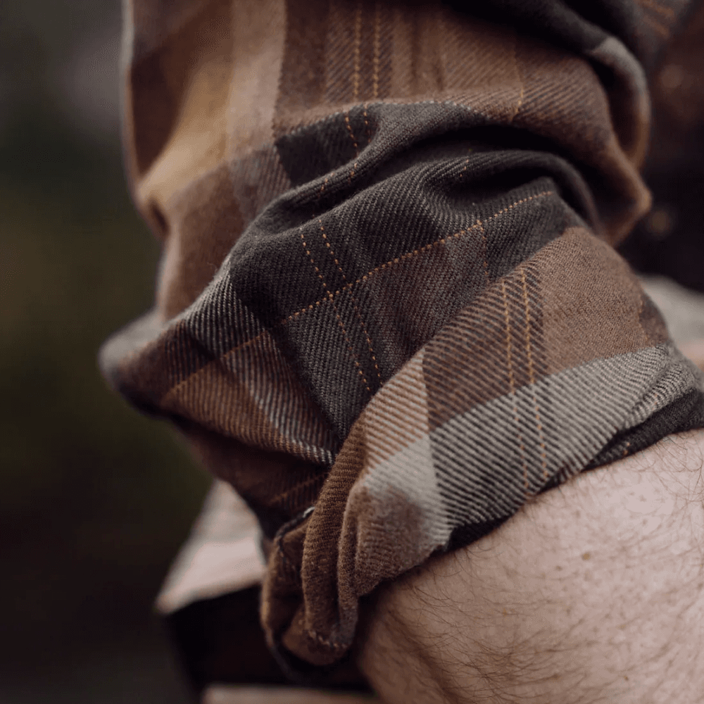 Asmund Langermet Skjorte Rust Brown Check, view: 3