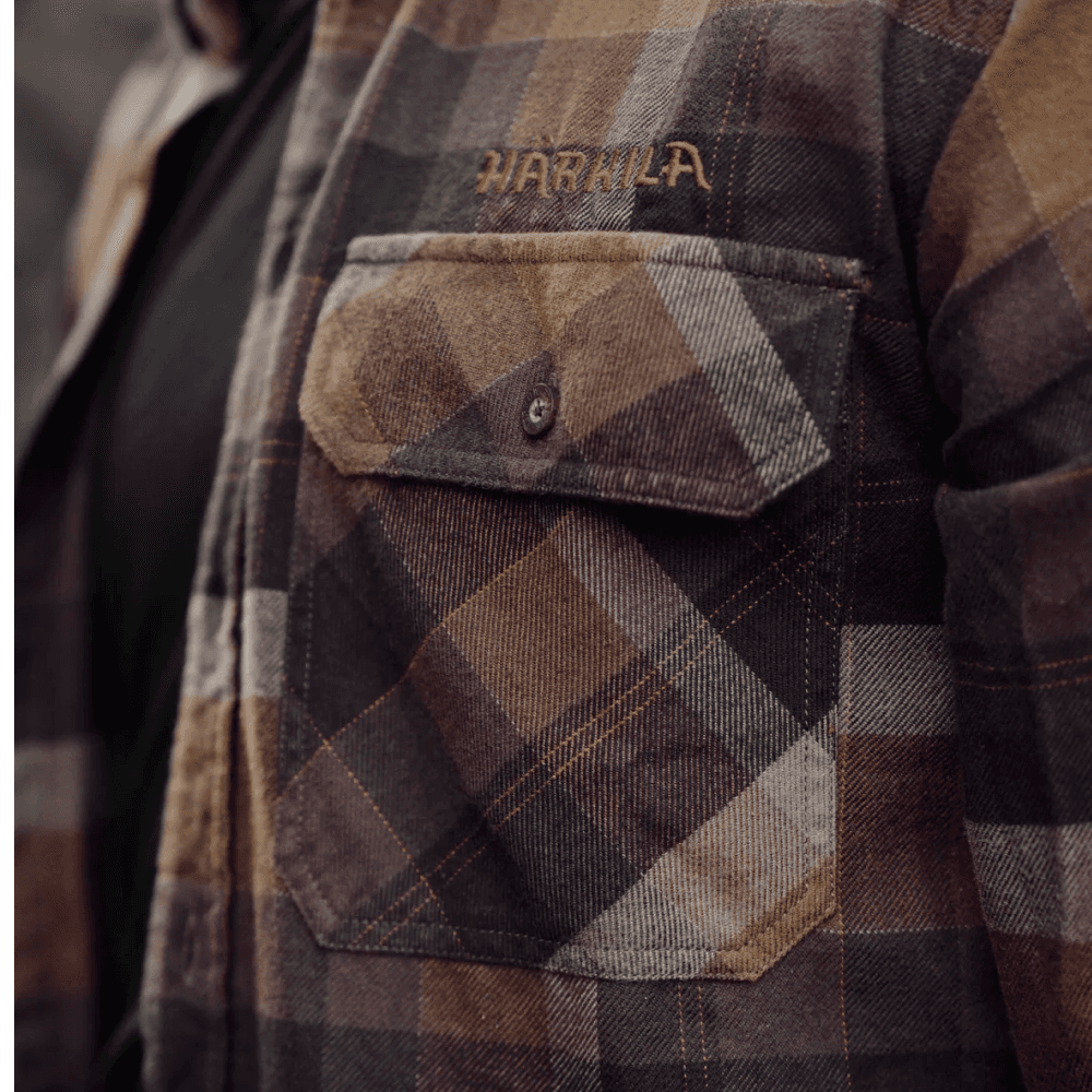Asmund Langermet Skjorte Rust Brown Check, view: 2