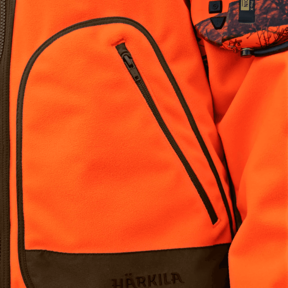 Kamko Blaze Rev. fleecejakke Orange Blaze/Willow Green, view: 4