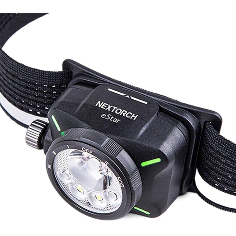 eStar Hodelykt Svart, 1300 lm Oppladbart Batteri, view: 2