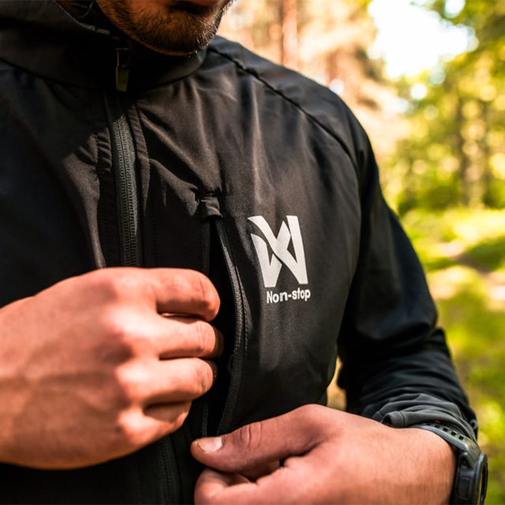 M's Canix Warm-Up Jacket Black/Orange, view: 3
