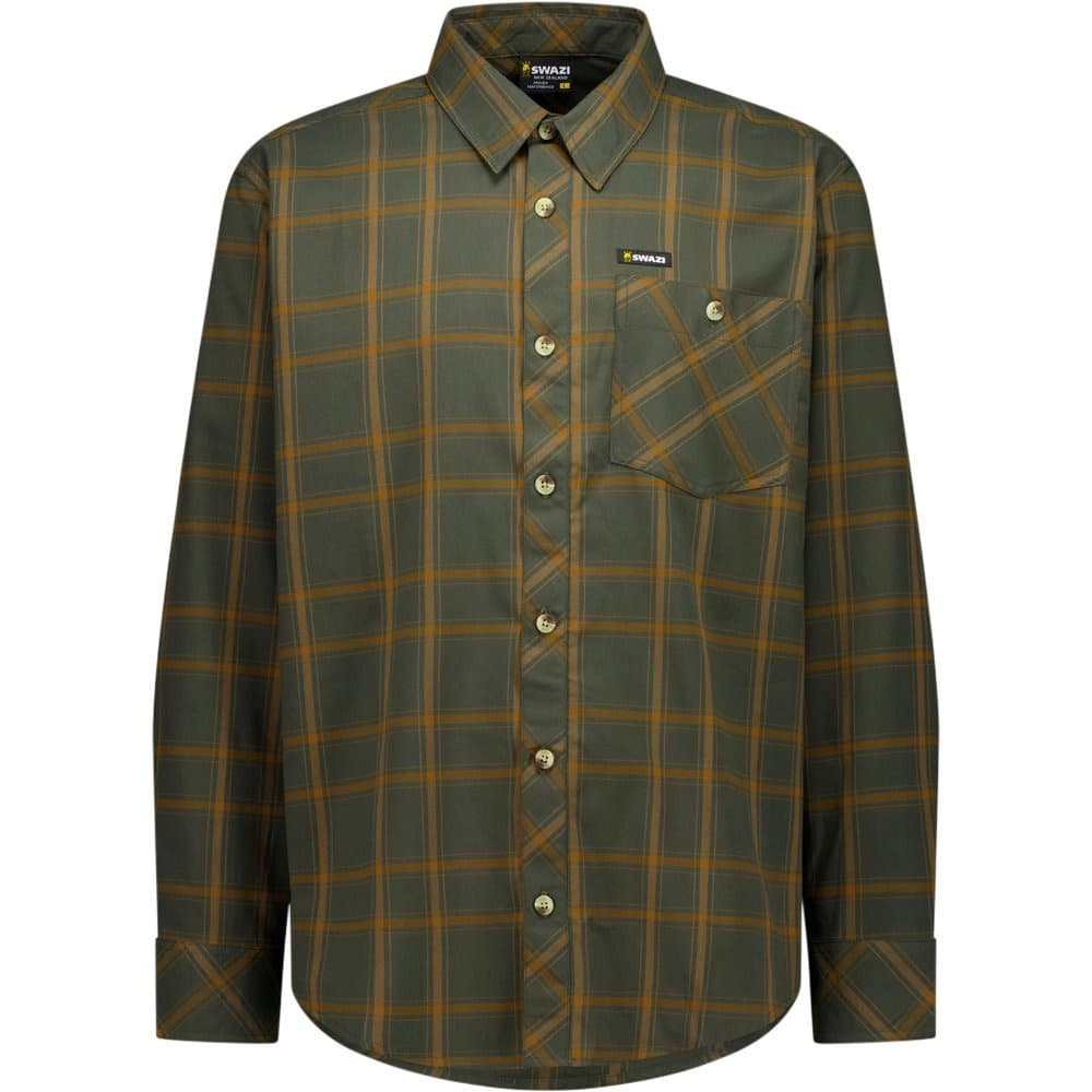 M's Fairlie Shirt Olive / Orange, view: 0