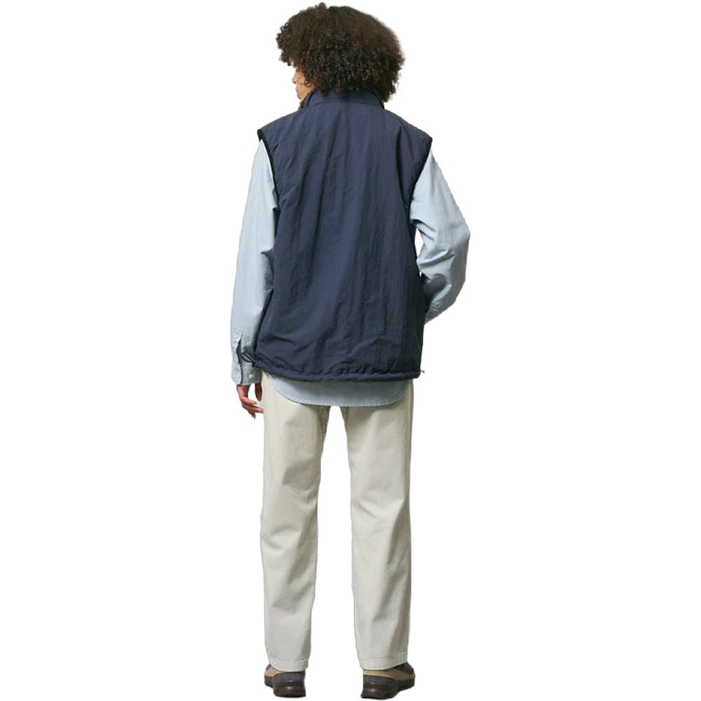 Reversible Sherpa Vest Olive/Navy, view: 3
