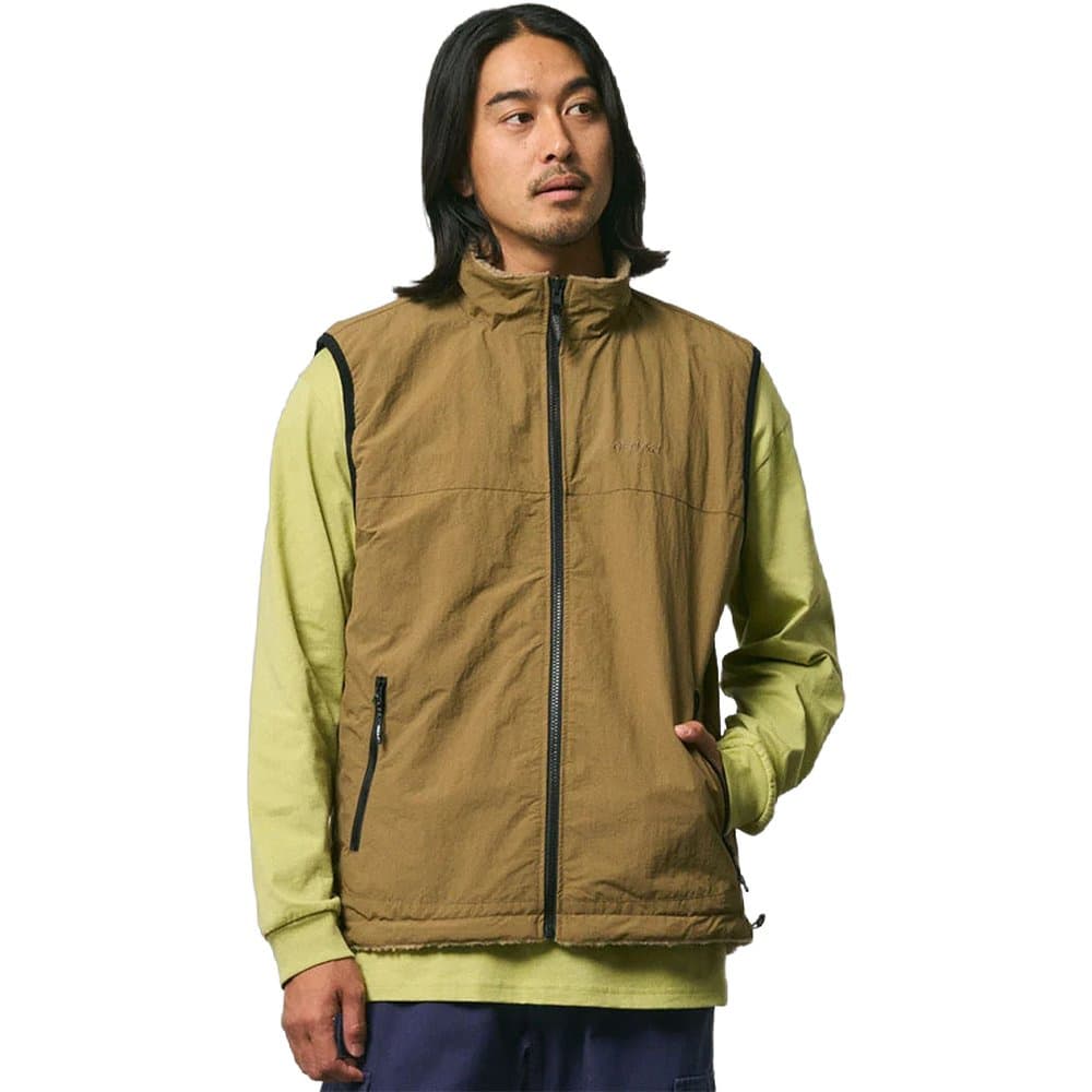 Reversible Sherpa Vest Beige/Tan, view: 6