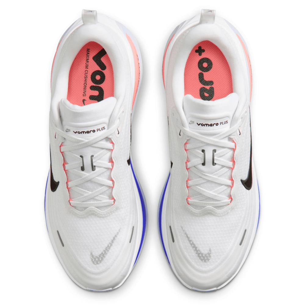 M's Vomero Plus Road Running Shoes White/Black-Atomic Pink-Racer Blue, view: 3
