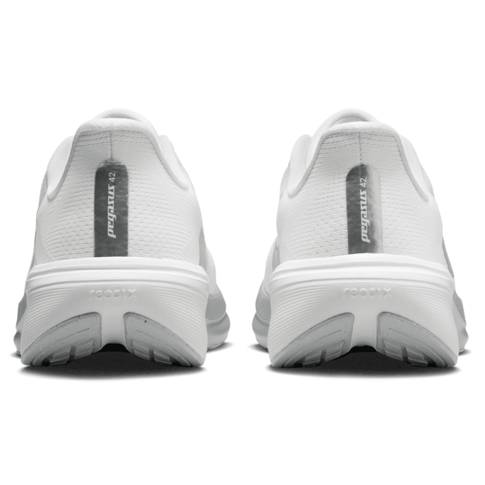 W's Pegasus 42 Road Running Shoes White/Metallic Silver-Wolf Grey, view: 3