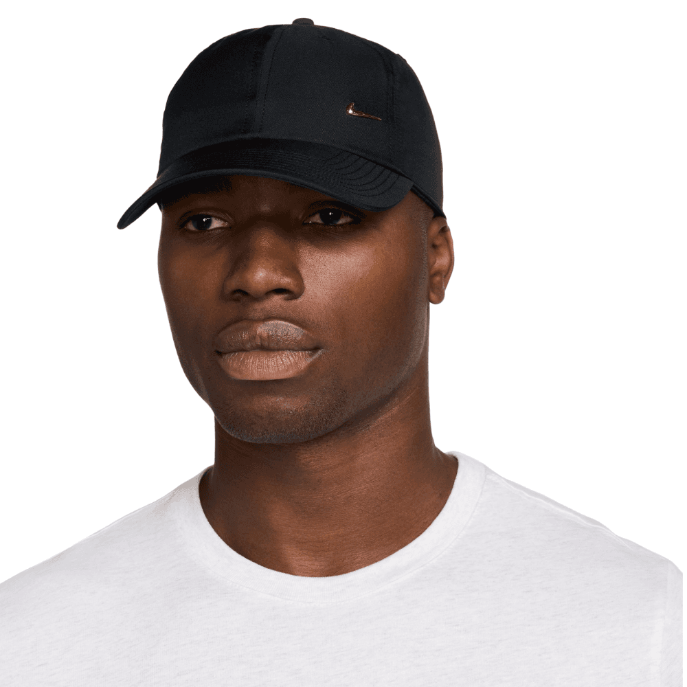 Dri-Fit Club Unstructured Metal Swoosh Cap Black/Metallic Gold, view: 3