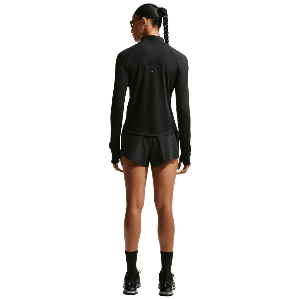 W's Swift Dri-Fit Uv 1/4-Zip Running Top Black/Reflective Silv, view: 5