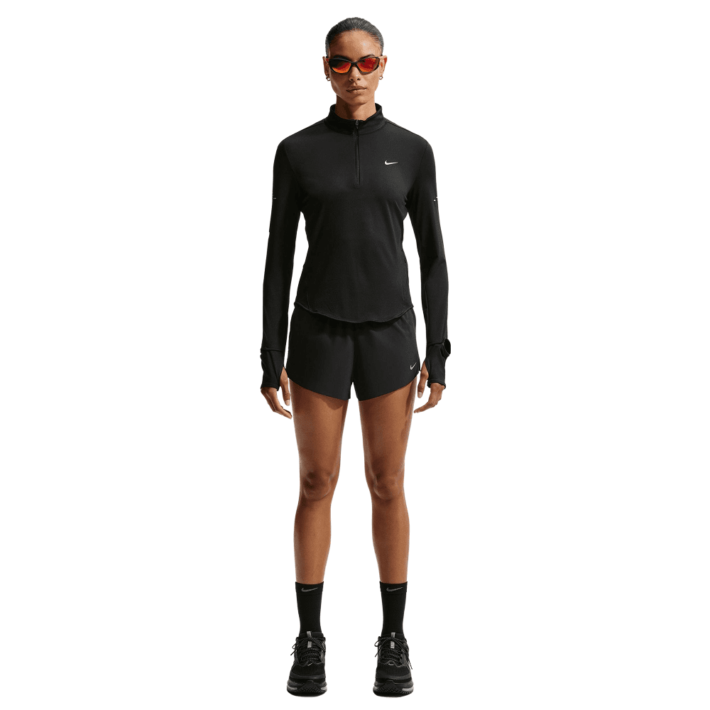 W's Swift Dri-Fit Uv 1/4-Zip Running Top Black/Reflective Silv, view: 4
