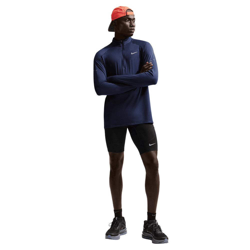 M's Stride Dri-Fit 1/2-Length Running Tights Black/Reflective Silv, view: 0