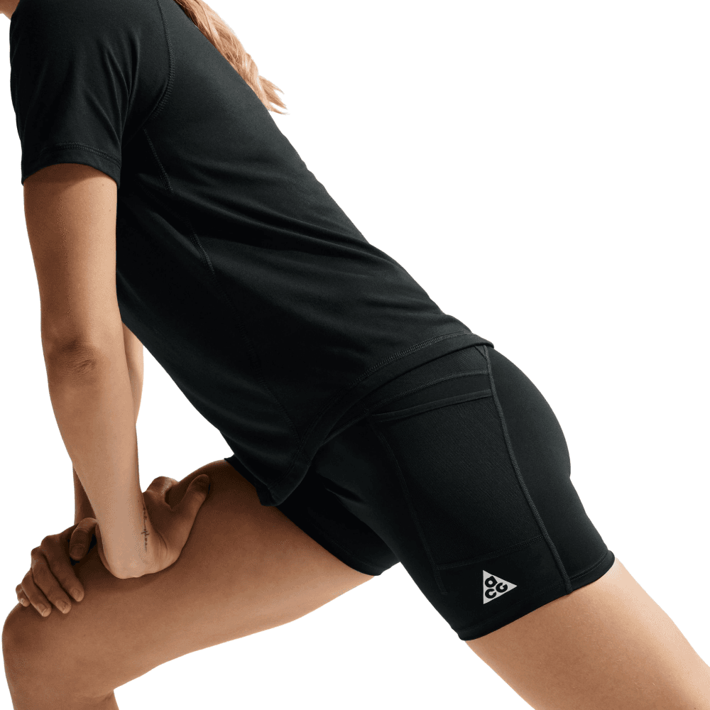 W's Acg Dri-Fit High-Waisted 4" Trail Running Shorts Black/Summit White, view: 4