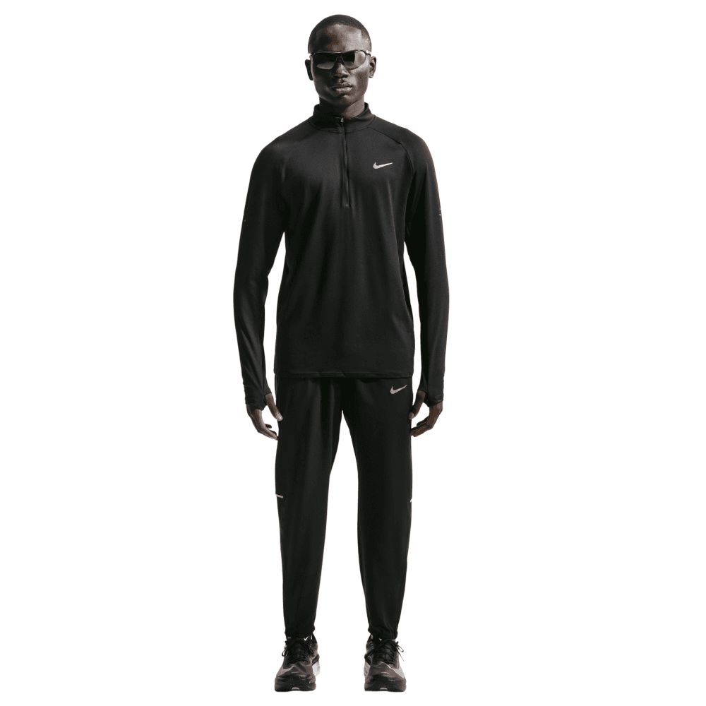 M's Stride Dri-Fit 1/4-Zip Running Top Black/Reflective Silv, view: 3