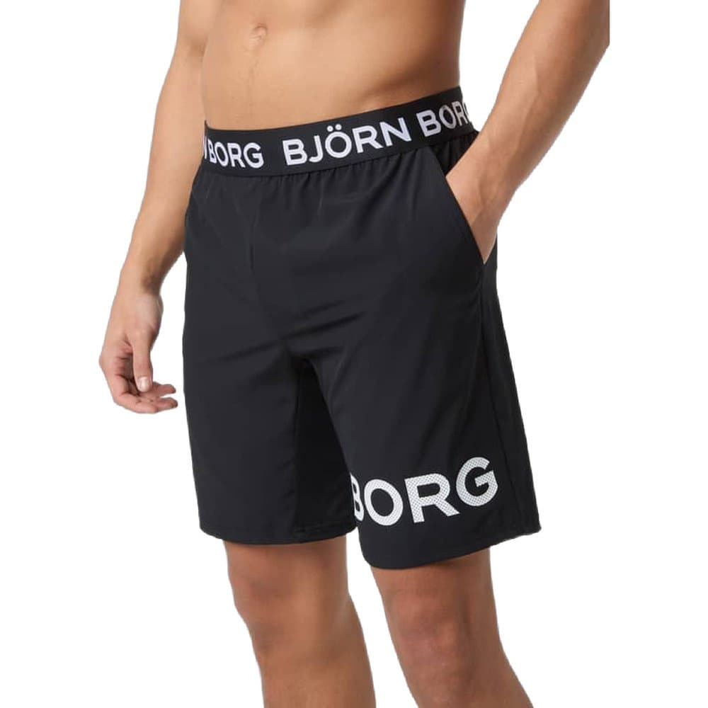 Borg 9" Shorts Black White Logo, view: 0