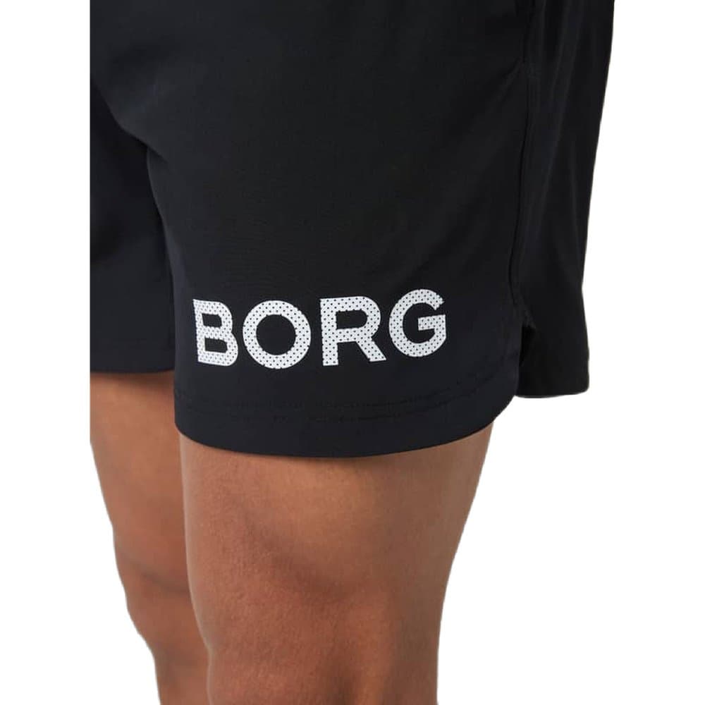 Borg 6" Shorts Black White Logo, view: 2