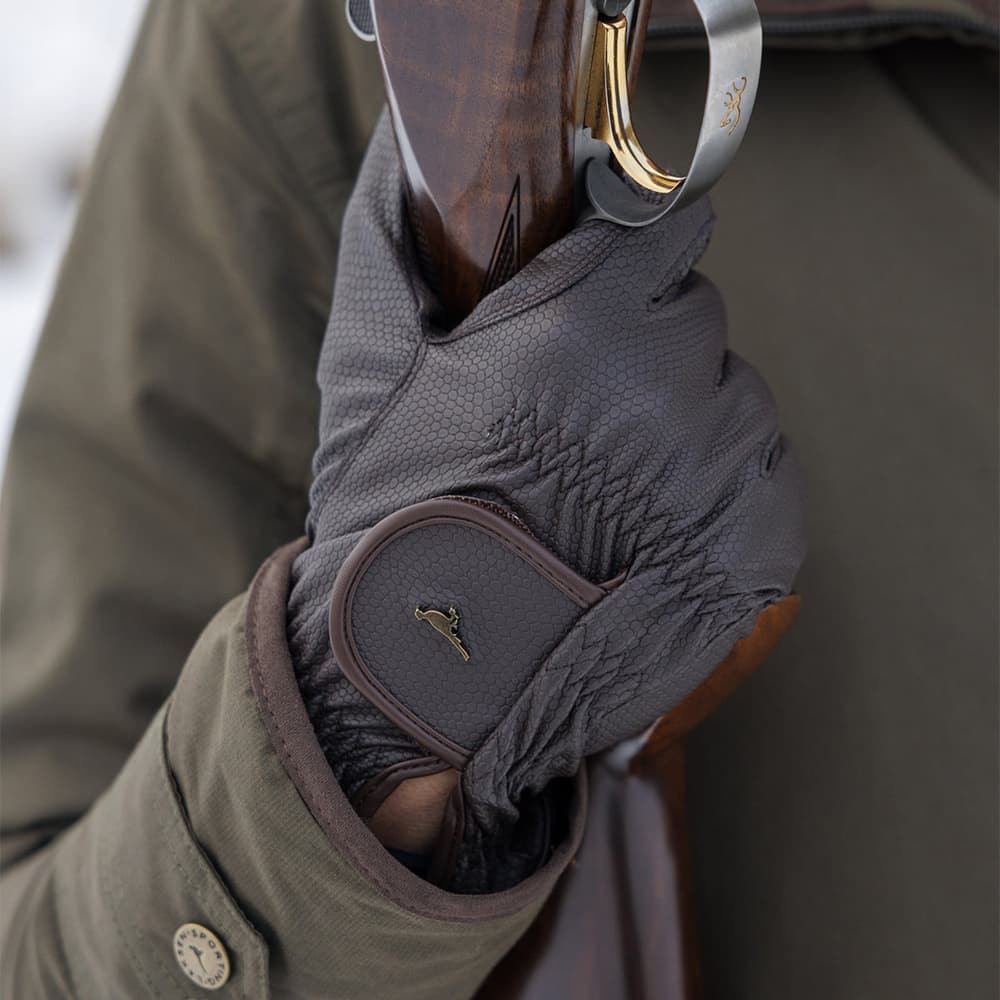 Ultra grip shooting gloves Brown, view: 1