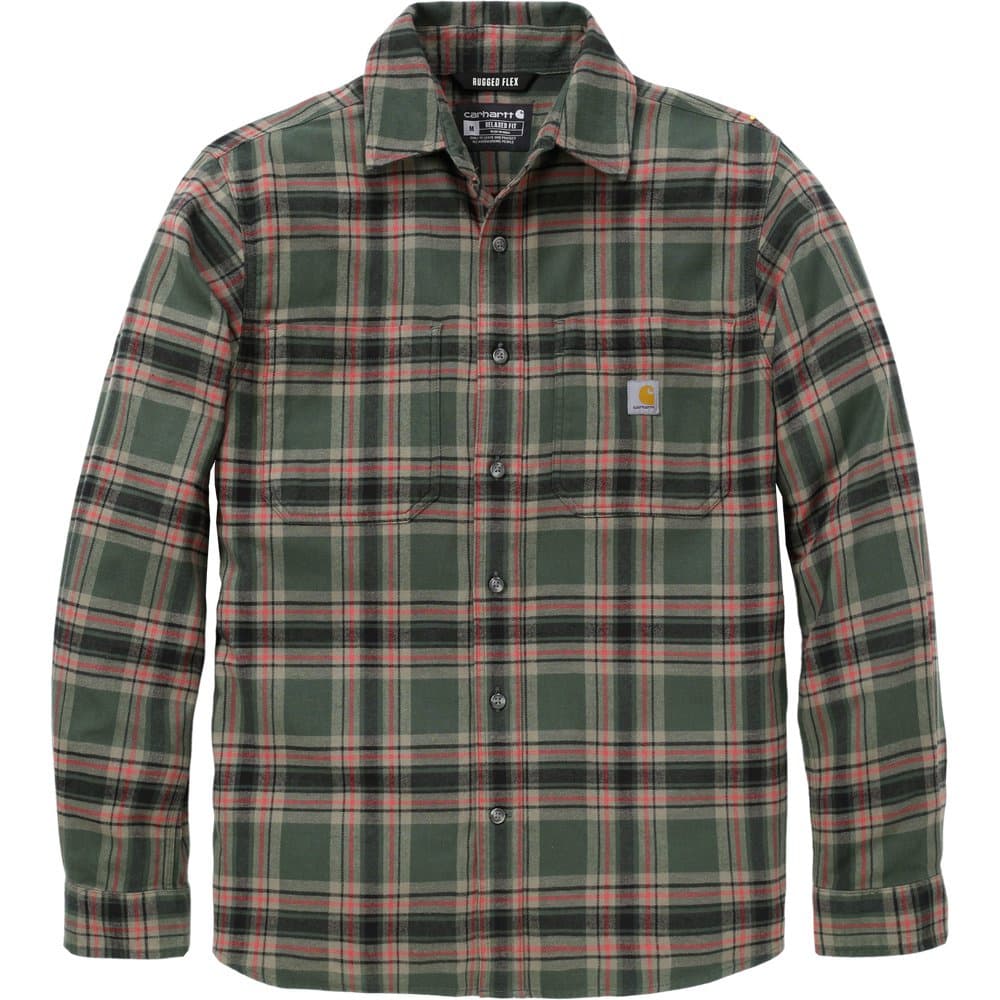 M's Hamilton Relaxed LS Plaid Shirt Forestry Green/Amber Terrain, view: 0