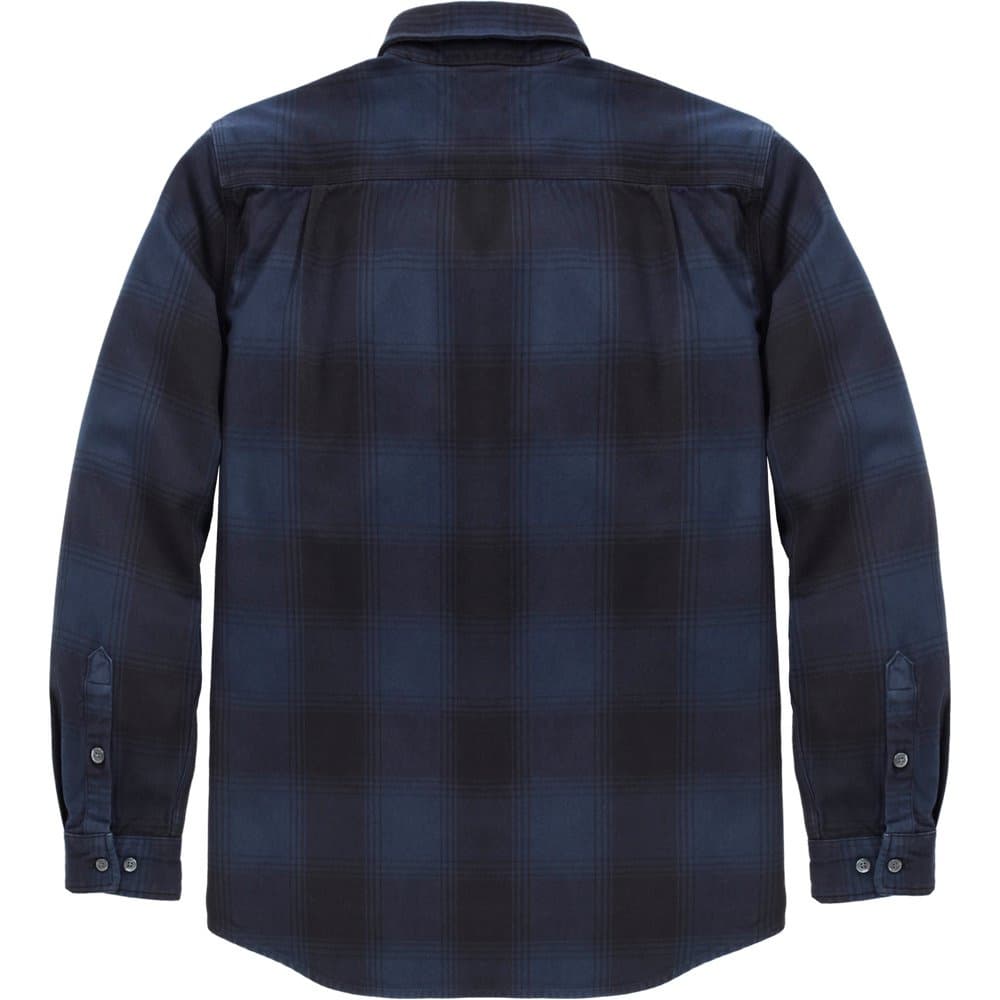 M's Hubbard Loose LS Plaid Shirt Deep Smoke Blue, view: 1