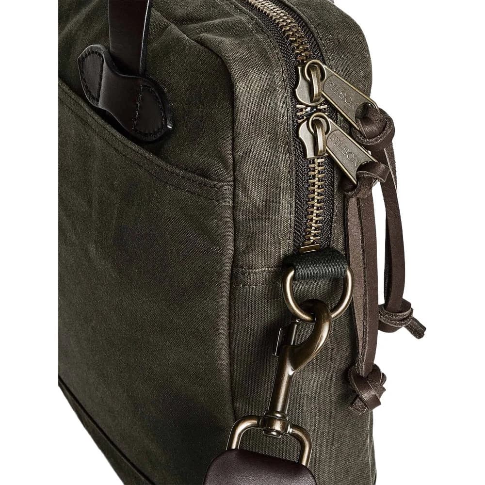 Tin Cloth Compact Briefcase Otter Green, view: 4