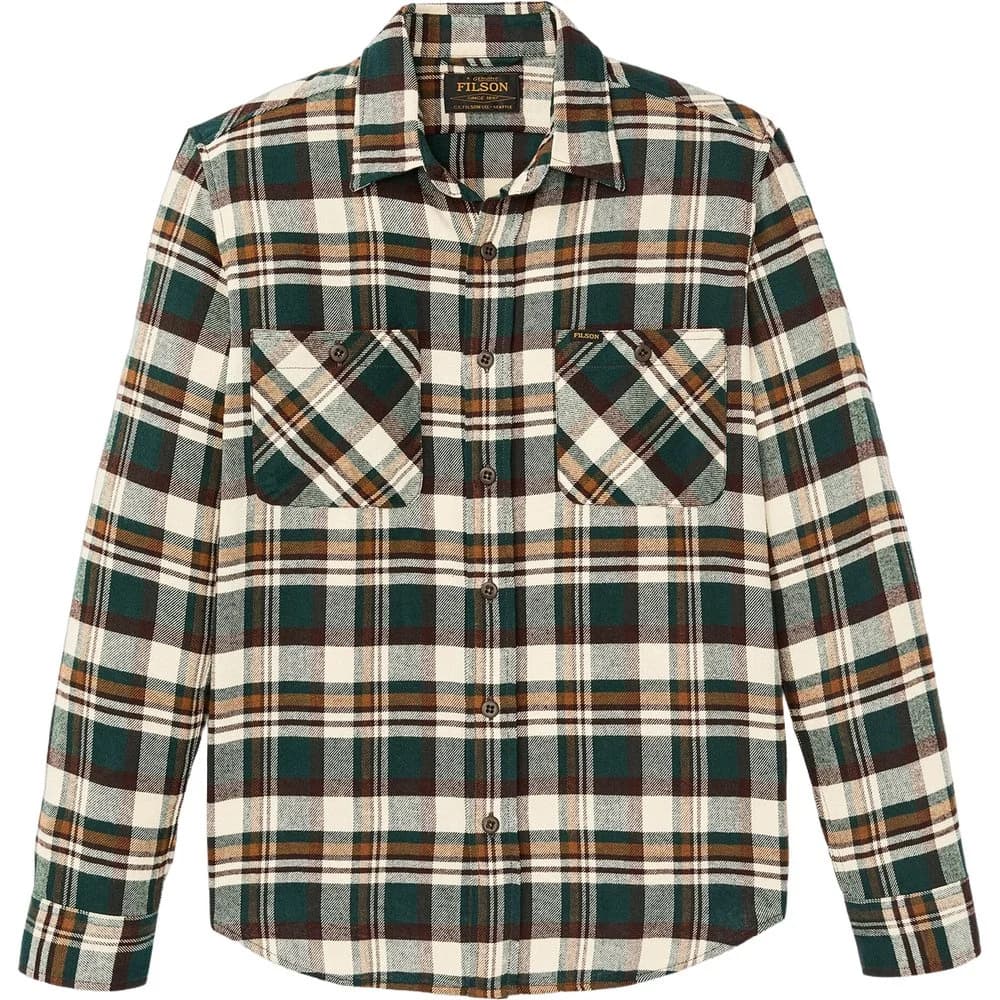 The Rangeland Flannel Shirt Green / Bronze Plaid, view: 0