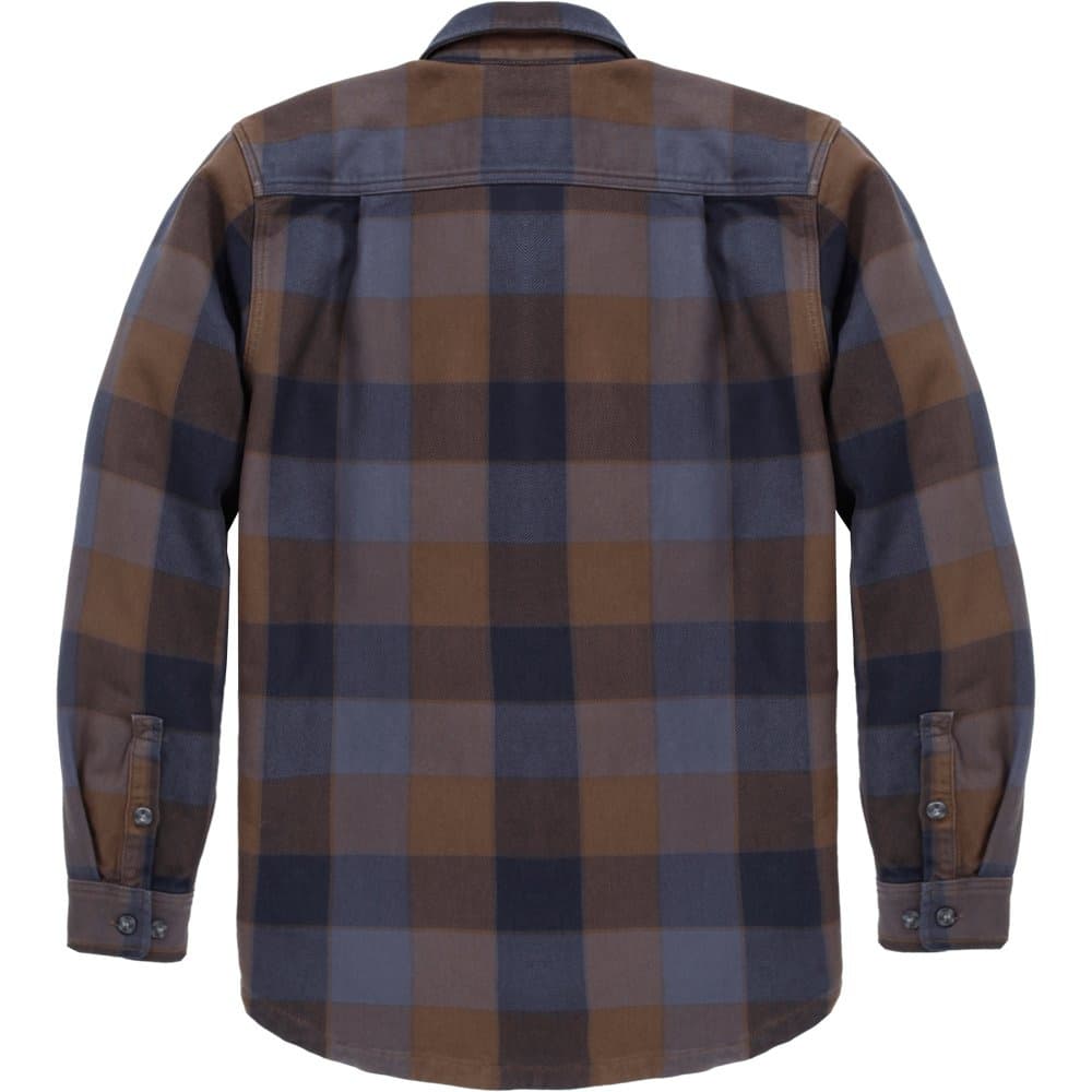 Everett Loose Ls Plaid Shirt Navy, view: 1