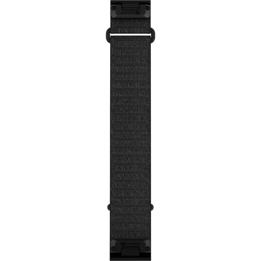 Quickfit 22 Watch Band Long Black Comfortfit Fabric, view: 1