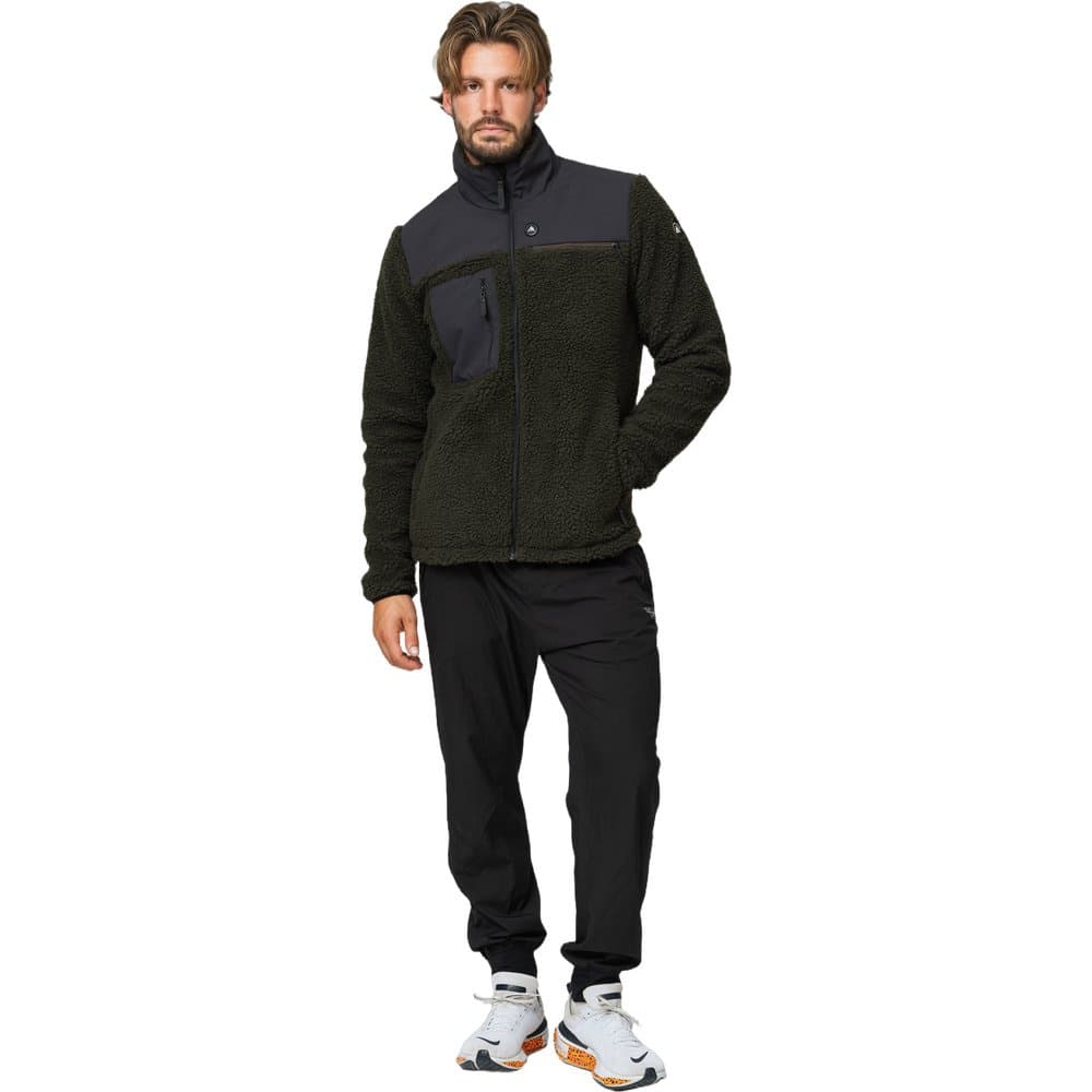 HeatX Hybrid Pile Jacket Olive/Black, view: 3