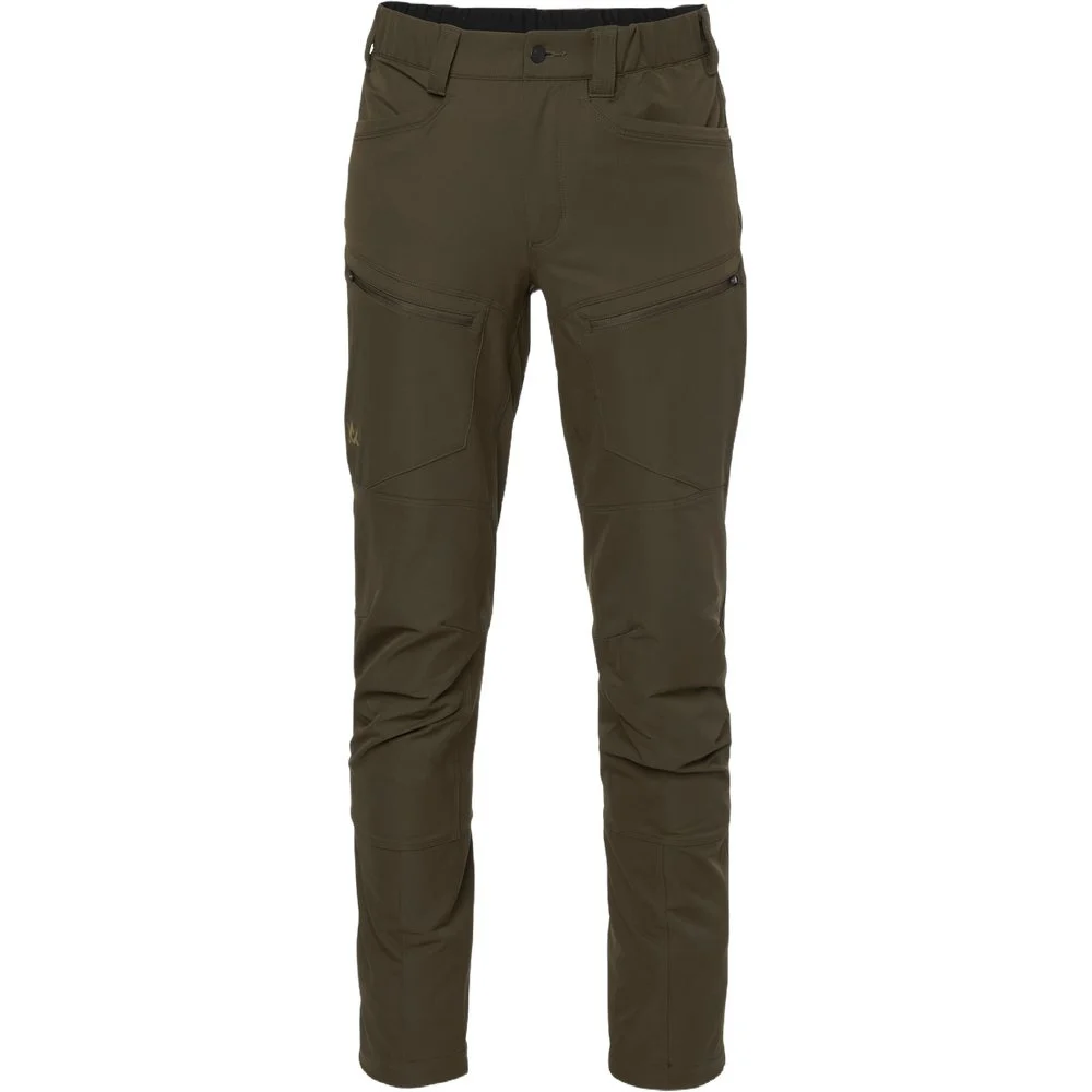 Chaser Ms Stretch Pants Solid Brown, view: 0