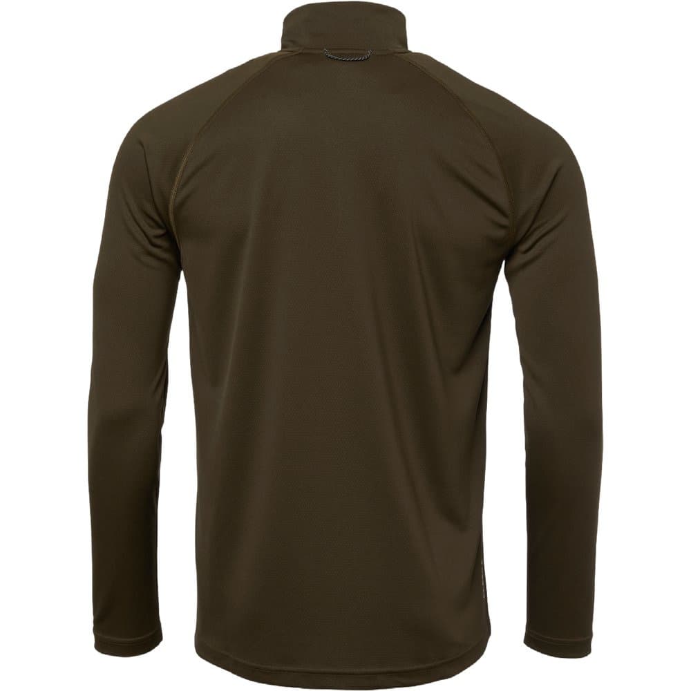 Cooldry Ms Half-Zip Top Solid Brown, view: 1