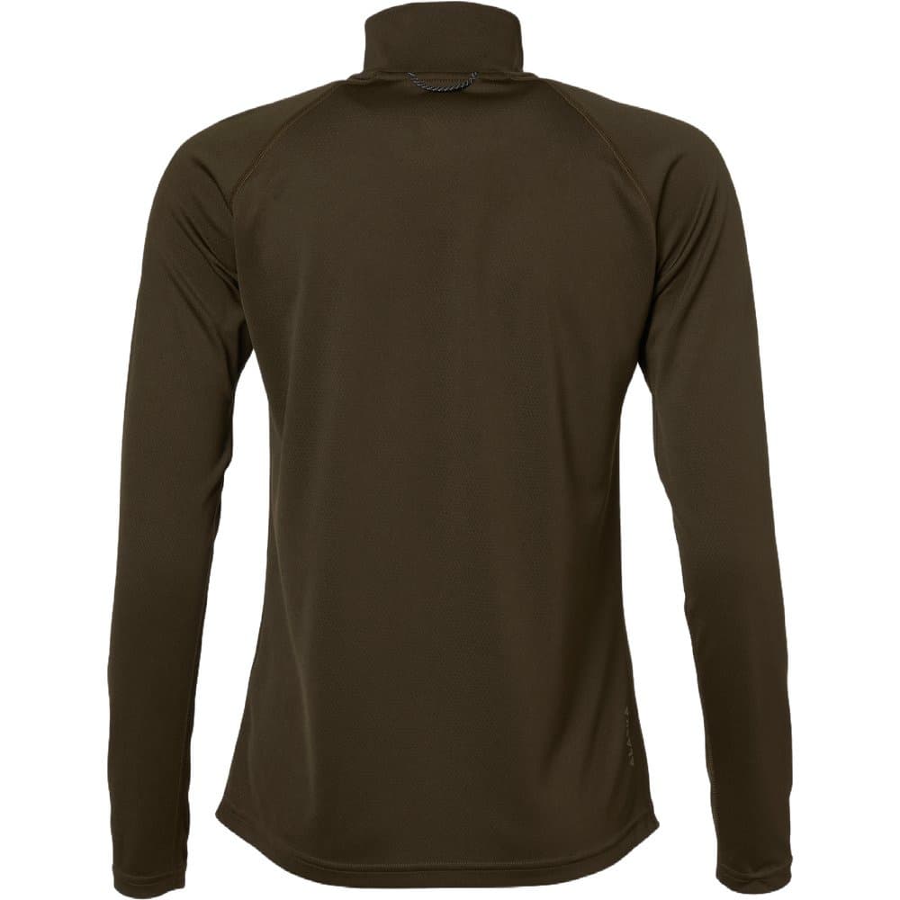 Cooldry Ws Half-Zip Top Solid Brown, view: 1