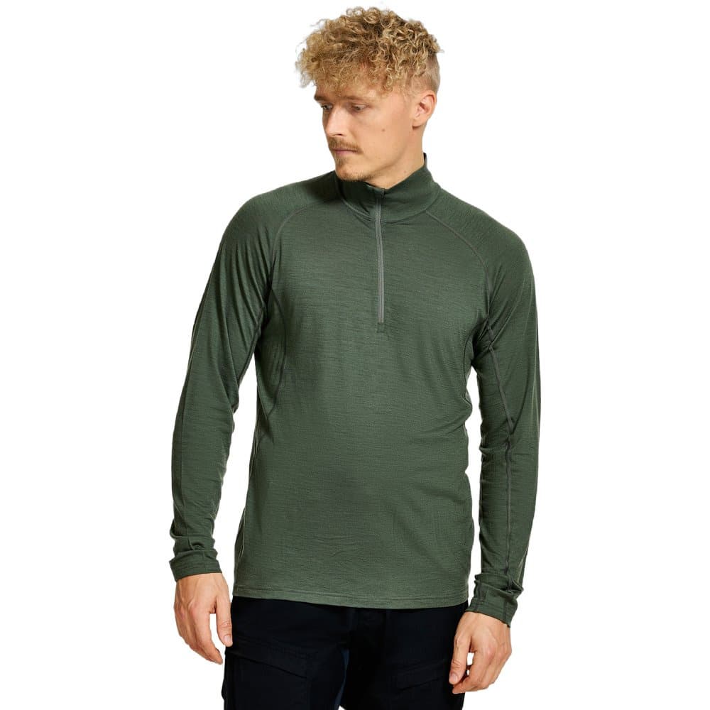 Gimmer Merino Lt Ms 1/2 Zip Thyme Green, view: 1