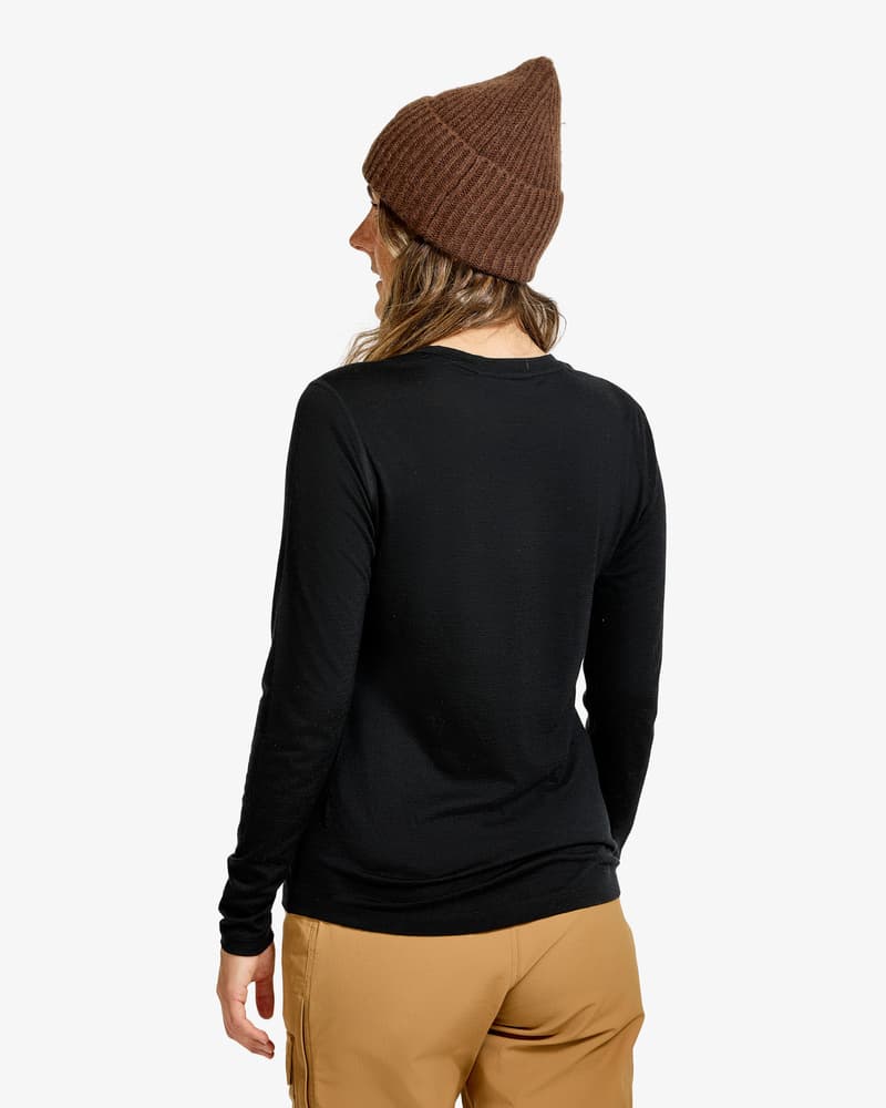 Gimmer Merino Lt Longsleeve Ws Black, view: 2